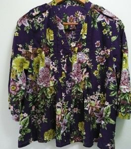 Beautiful Flower Print Blouse